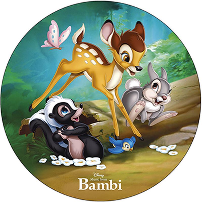 Cialda in ostia commestibile per torta tonda BAMBI DISNEY, CERBIATTO, personalizzata con nome, disco, dolce, torte, cialde, foglio, ostie, cake topper, decorazioni, BG