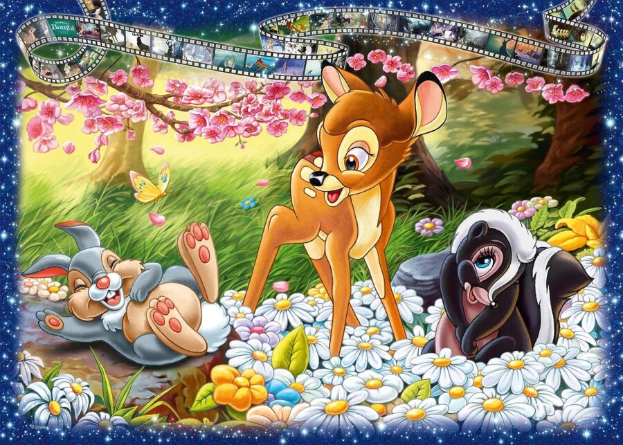 Cialda in ostia commestibile per torta rettangolare BAMBI DISNEY, CERBIATTO, personalizzata con nome, disco, dolce, torte, cialde, foglio, ostie, cake topper, decorazioni, BL