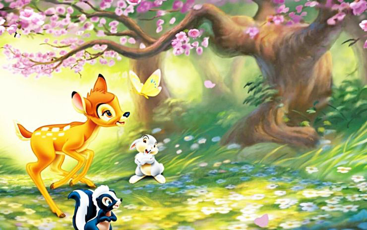 Cialda in ostia commestibile per torta rettangolare BAMBI DISNEY, CERBIATTO, personalizzata con nome, disco, dolce, torte, cialde, foglio, ostie, cake topper, decorazioni, AD