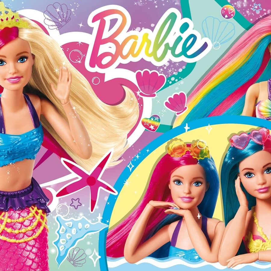 Cialda in ostia per torta rettangolare commestibile senza glutine, BARBIE SIRENA, personalizzata con nome, disco, dolce, torte, cialde, fogli, ostie, cake topper, decorazioni, BL