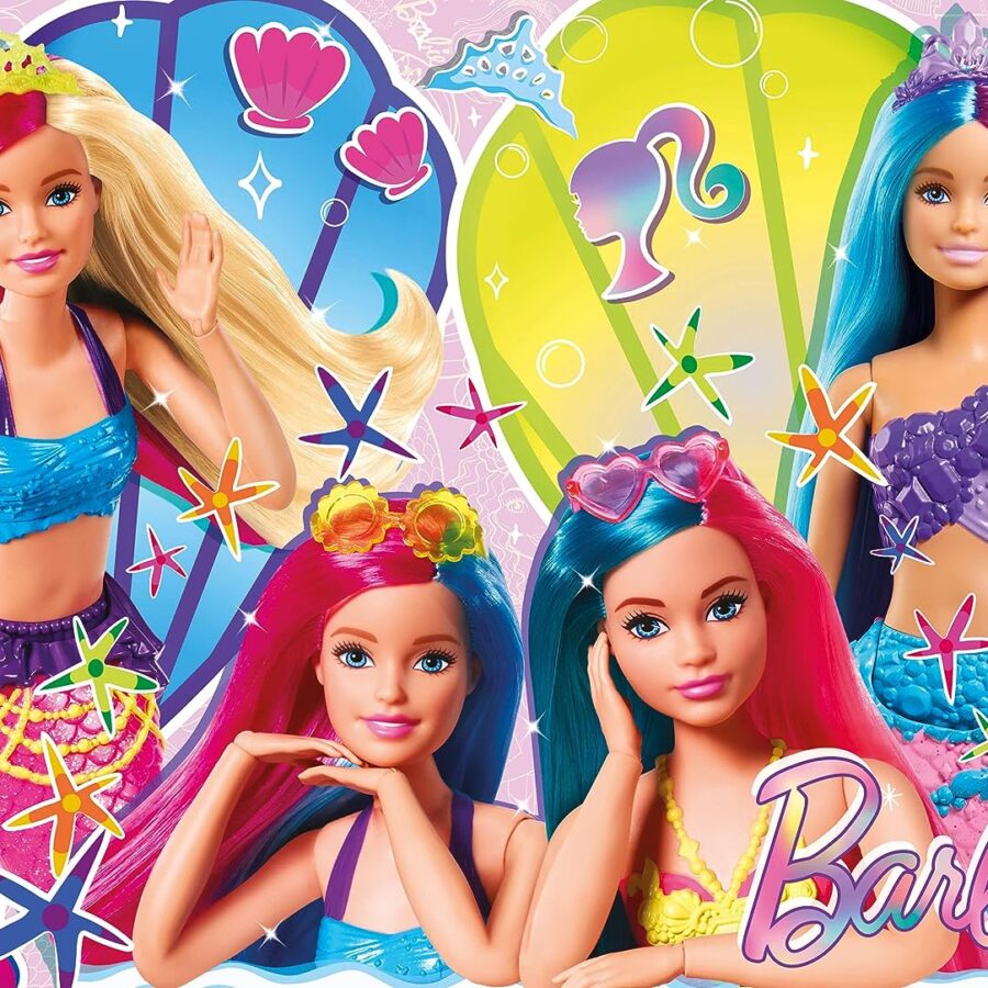 Cialda in ostia per torta rettangolare commestibile senza glutine, BARBIE SIRENA, personalizzata con nome, disco, dolce, torte, cialde, fogli, ostie, cake topper, decorazioni, BM