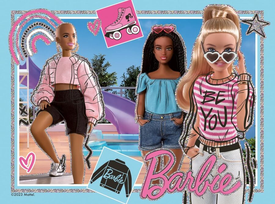 Cialda in ostia per torta rettangolare commestibile senza glutine, BARBIE, personalizzata con nome, disco, dolce, torte, cialde, fogli, ostie, cake topper, decorazioni, BZ