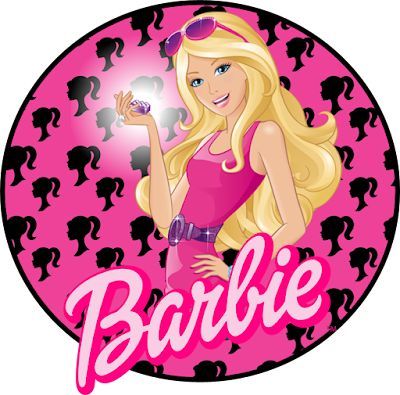 Cialda in ostia per torta tonda commestibile senza glutine, BARBIE, personalizzata con nome, disco, dolce, torte, cialde, fogli, ostie, cake topper, decorazioni, CB