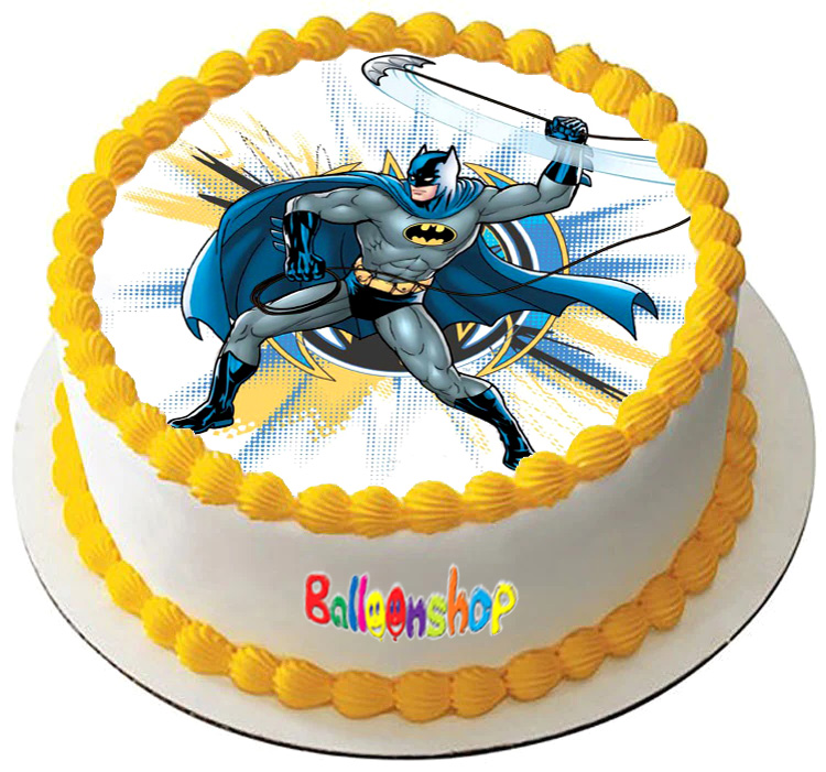 Cialda in ostia per torta tonda commestibile senza glutine, BATMAN SUPEREROE, personalizzata con nome, disco, dolce, torte, cialde, fogli, ostie, cake topper, decorazioni, CD