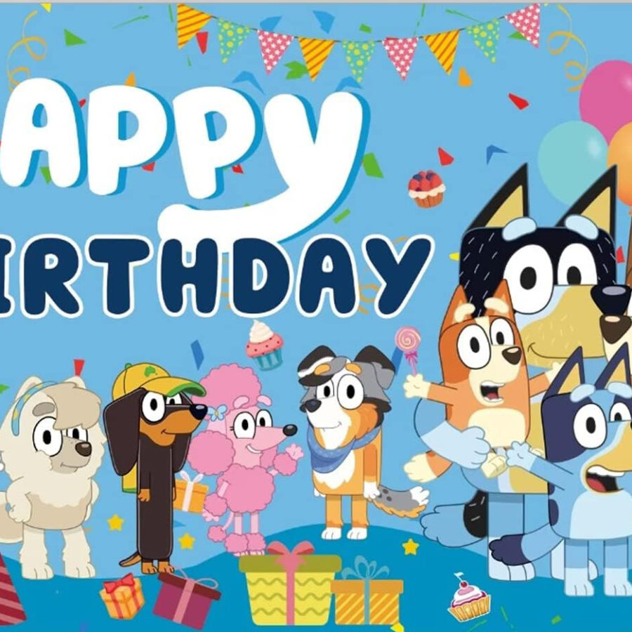 Cialda in ostia per torta rettangolare BLUEY, personalizzata con nome, disco, dolce, torte, cialde, ostie, cake topper, decorazioni, 17