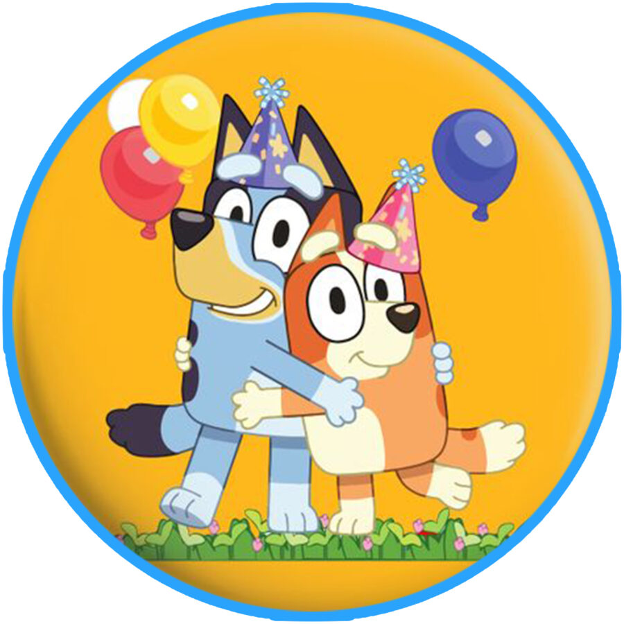 Cialda in ostia per torta tonda BLUEY, personalizzata con nome, disco, dolce, torte, cialde, ostie, cake topper, decorazioni, 13