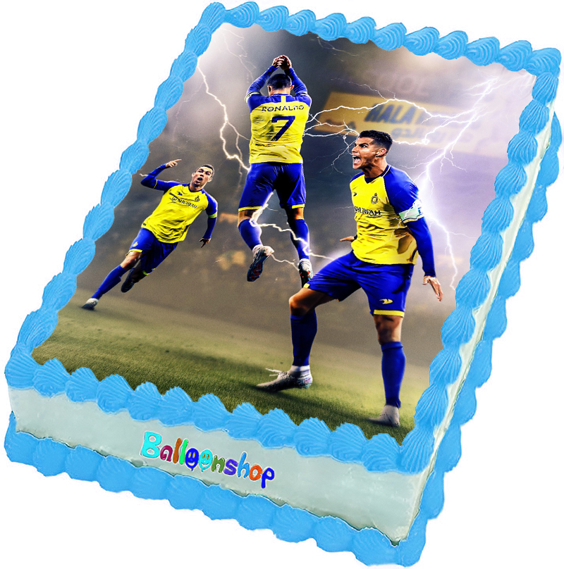 Cialda ostia senza glutine per torta rettangolare, CALCIATORE CRISTIANO RONALDO, GIOCATORE, personalizzata con nome, disco, dolce, torte, cialde, ostie, cake topper, decorazioni, AC