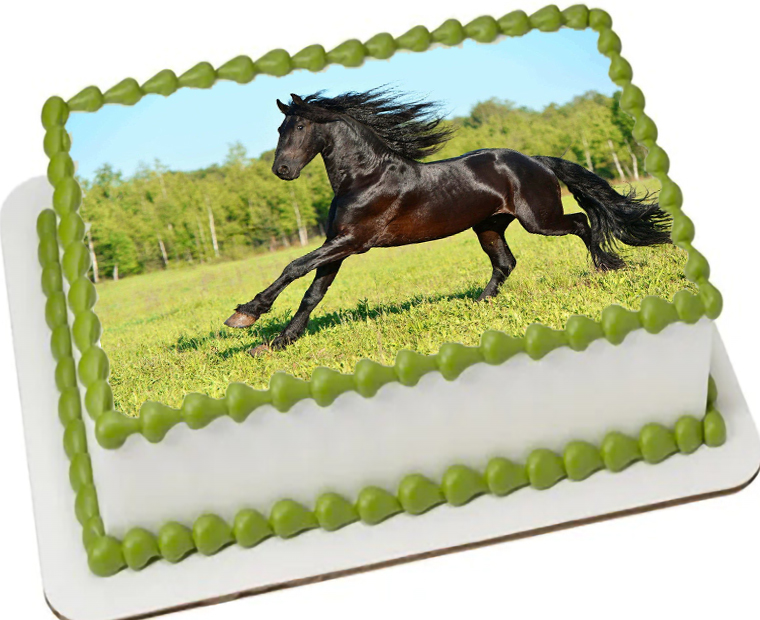 Cialda ostia senza glutine per torta rettangolare, CAVALLI, CAVALLO, personalizzata con nome, disco, dolce, torte, cialde, fogli, ostie, cake topper, decorazioni, AQ