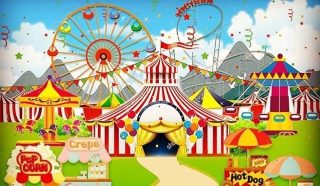 Cialda in ostia commestibile per torta rettangolare CIRCO, CIRCUS, personalizzata con nome, disco, dolce, torte, cialde, ostie, cake topper, decorazioni, 47