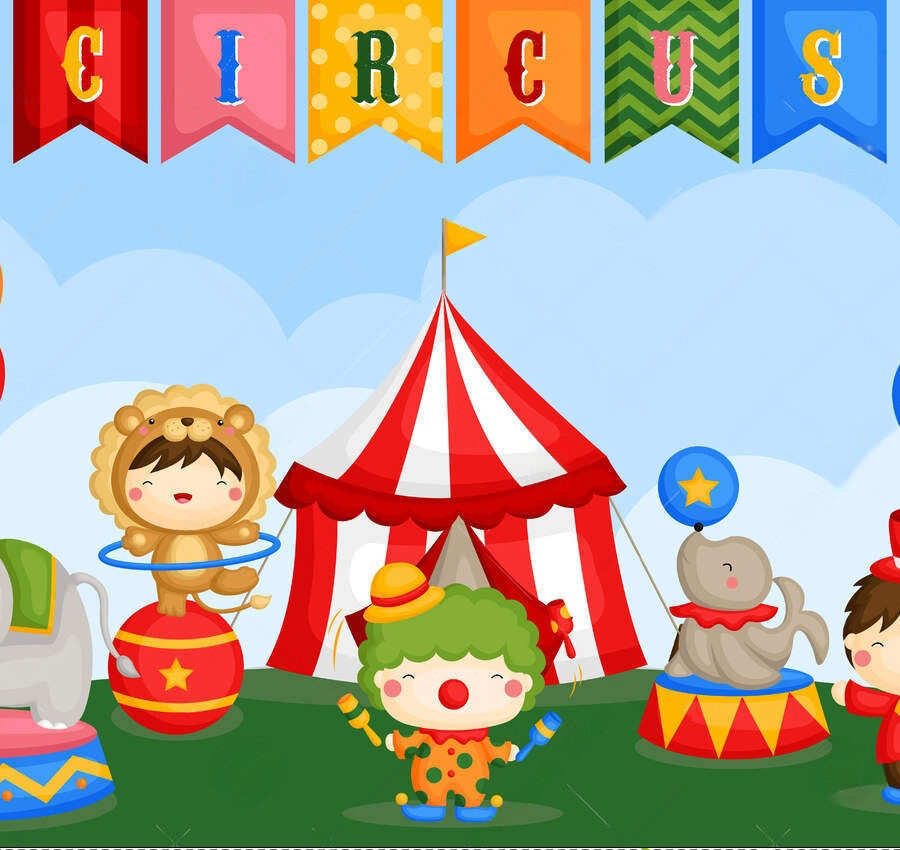 Cialda in ostia commestibile per torta rettangolare CIRCO, CIRCUS, personalizzata con nome, disco, dolce, torte, cialde, ostie, cake topper, decorazioni, 63
