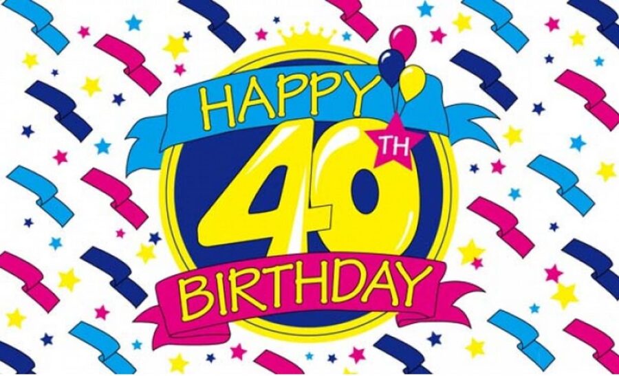 Cialda in ostia per torta tonda commestibile senza glutine, 40 ANNI, COMPLEANNO, personalizzata con nome, disco, dolce, torte, cialde, fogli, ostie, cake topper, decorazioni, LI
