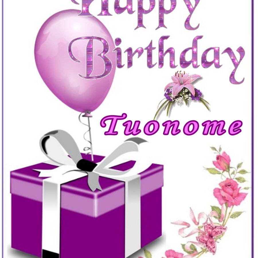 Cialda in ostia rettangolare commestibile SENZA GLUTINE per torta COMPLEANNO DONNA CON SCATOLA, personalizzata con nome, disco, dolce, torte, cialde, foglio, ostie, cake topper, decorazioni, AZ
