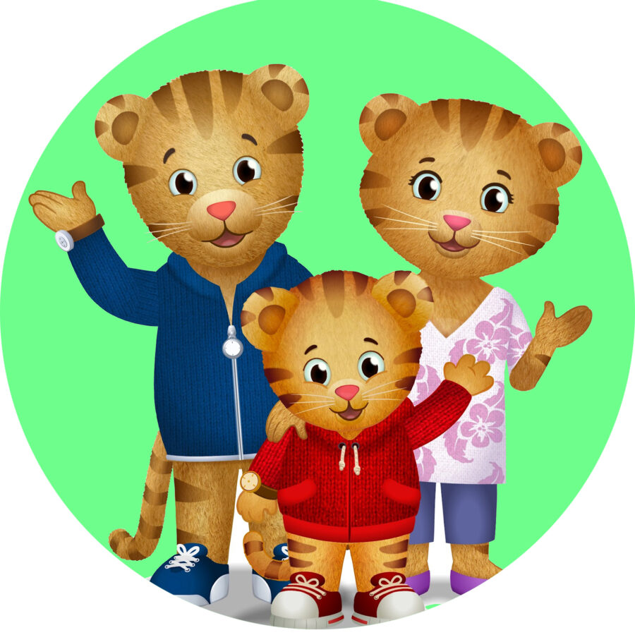 Cialda in ostia commestibile senza glutine per torta tonda DANIEL TIGER, personalizzata con nome, disco, dolce, torte, cialde, foglio, ostie, cake topper, decorazioni, AN