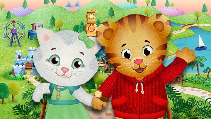 Cialda in ostia commestibile senza glutine per torta rettangolare DANIEL TIGER, personalizzata con nome, disco, dolce, torte, cialde, foglio, ostie, cake topper, decorazioni, AP