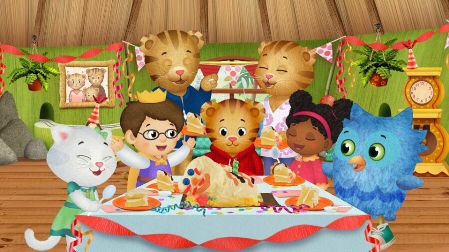 Cialda in ostia commestibile senza glutine per torta rettangolare DANIEL TIGER, personalizzata con nome, disco, dolce, torte, cialde, foglio, ostie, cake topper, decorazioni, AR