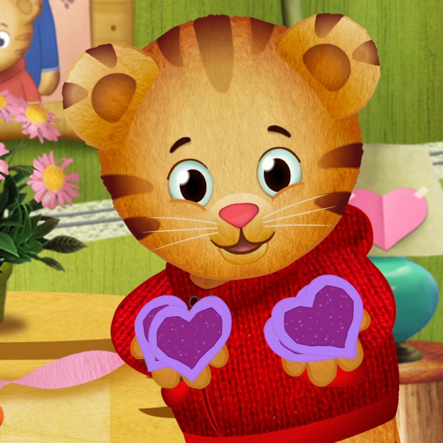 Cialda in ostia commestibile senza glutine per torta rettangolare DANIEL TIGER, personalizzata con nome, disco, dolce, torte, cialde, foglio, ostie, cake topper, decorazioni, AT