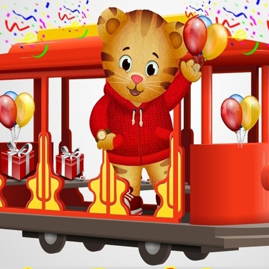 Cialda in ostia commestibile senza glutine per torta rettangolare DANIEL TIGER, personalizzata con nome, disco, dolce, torte, cialde, foglio, ostie, cake topper, decorazioni, AL