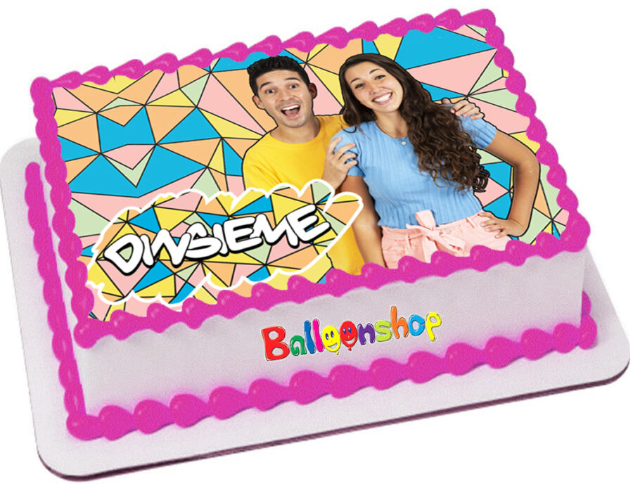 Cialda in ostia commestibile per torta rettangolare DINSIEME, personalizzata con nome, disco, dolce, torte, cialde, foglio, ostie, cake topper, decorazioni, BP