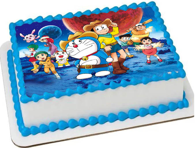 Cialda ostia senza glutine rettangolare, DORAEMON, personalizzata con nome, cialda, disco, dolce, torte, cialde, fogli, ostie, cake topper, decorazioni, AR