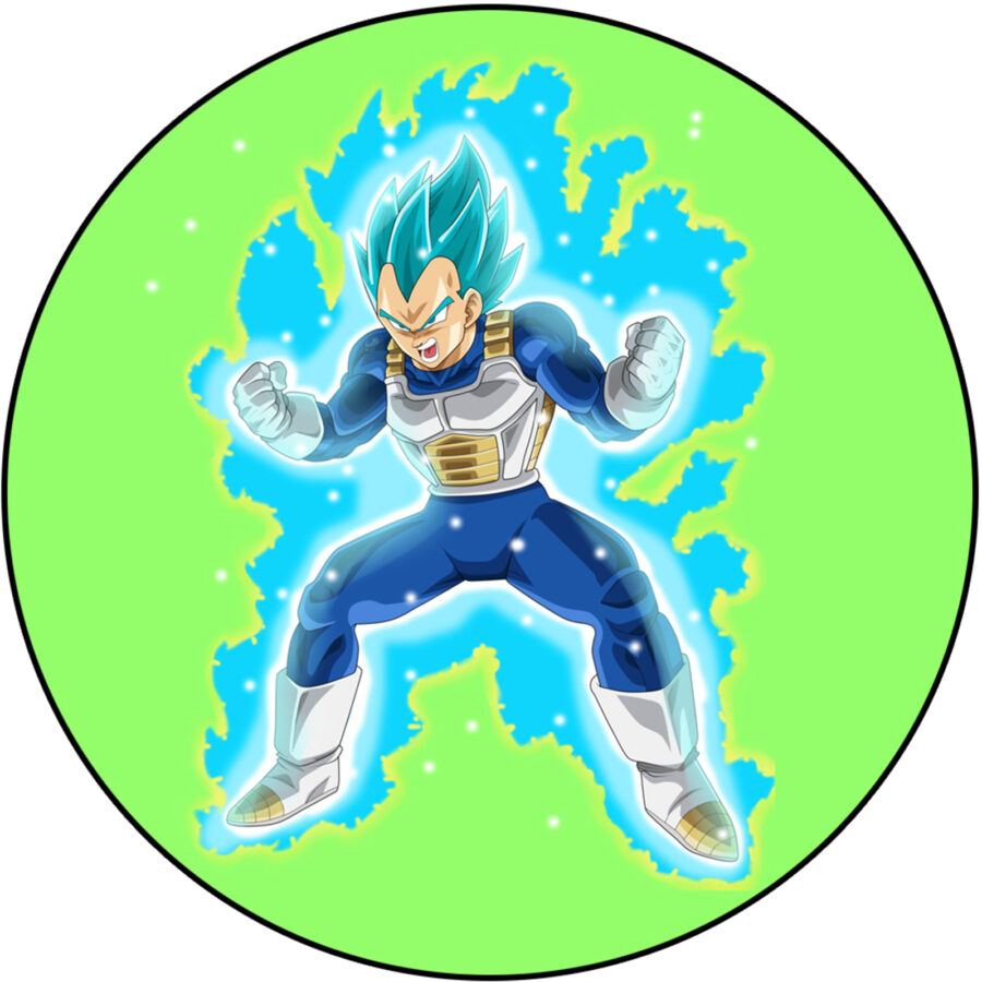 Cialda ostia senza glutine per torta tonda, DRAGON BALL Z, GOKU, personalizzata con nome, disco, dolce, torte, cialde, ostie, cake topper, decorazioni, CO