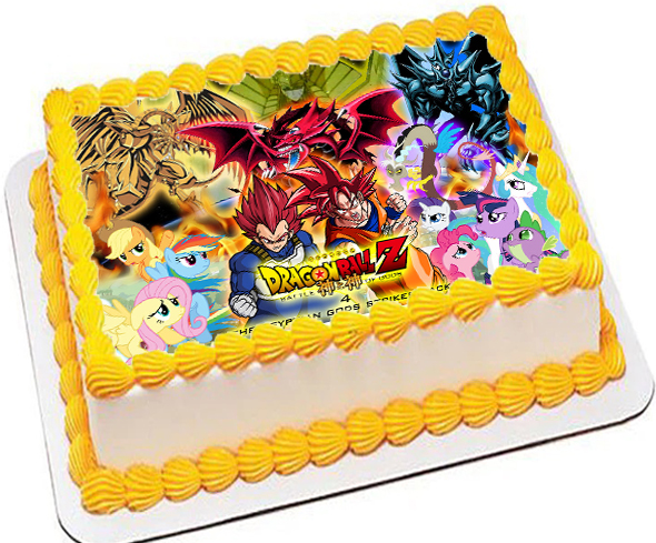 Cialda ostia senza glutine per torta rettangolare, DRAGON BALL Z, personalizzata con nome, disco, dolce, torte, cialde, ostie, cake topper, decorazioni, CR