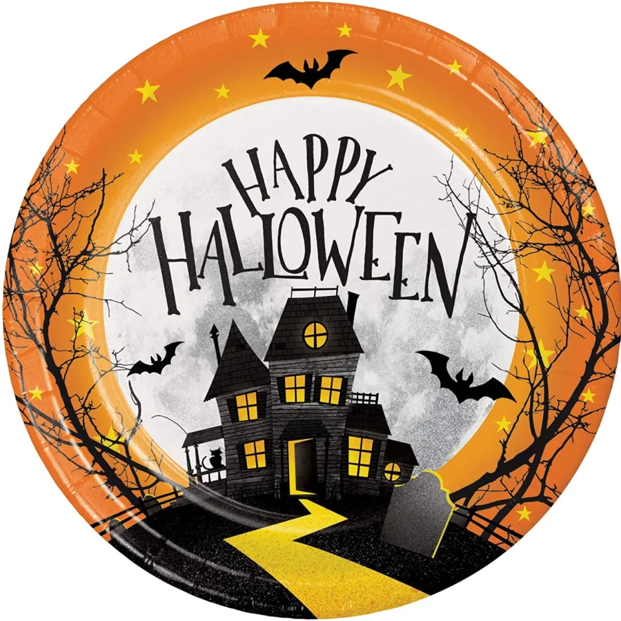 Cialda ostia per torta tonda commestibile senza glutine HALLOWEEN, personalizzata con nome, disco, dolce, torte, cialde, fogli, ostie, cake topper, decorazioni, AD