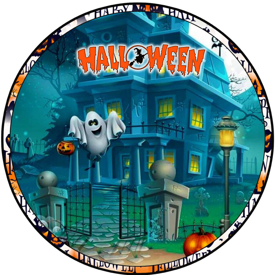 Cialda ostia per torta tonda commestibile senza glutine HALLOWEEN, personalizzata con nome, disco, dolce, torte, cialde, fogli, ostie, cake topper, decorazioni, BR