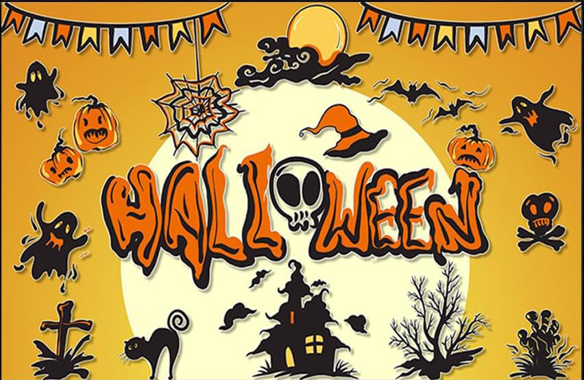 Cialda ostia per torta rettangolare commestibile senza glutine HALLOWEEN, personalizzata con nome, disco, dolce, torte, cialde, fogli, ostie, cake topper, decorazioni, BS