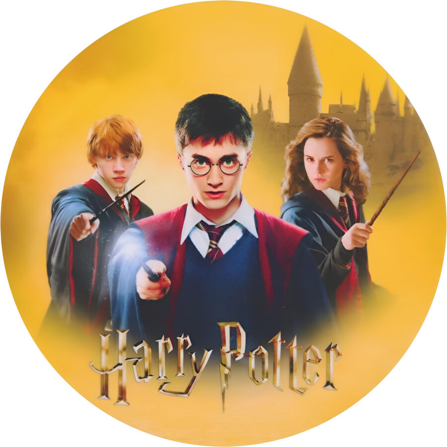 Cialda ostia per torta senza glutine tonda, HARRY POTTER, personalizzata con nome, disco, dolce, torte, cialde, fogli, ostie, cake topper, decorazioni, GL