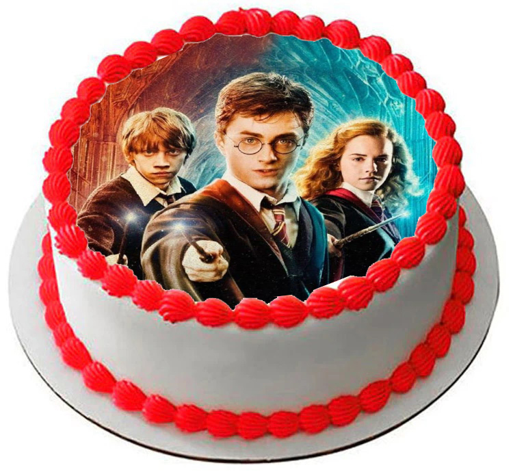 Cialda in ostia per torta tonda commestibile senza glutine, HARRY POTTER, personalizzata con nome, disco, dolce, torte, cialde, fogli, ostie, cake topper, decorazioni, FQ