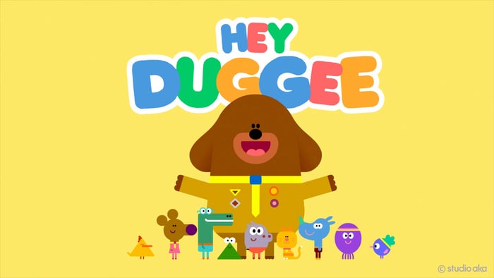 Cialda in ostia commestibile per torta rettangolare HEY DUGGEE, personalizzata con nome, disco, dolce, torte, cialde, ostie, cake topper, decorazioni, 04