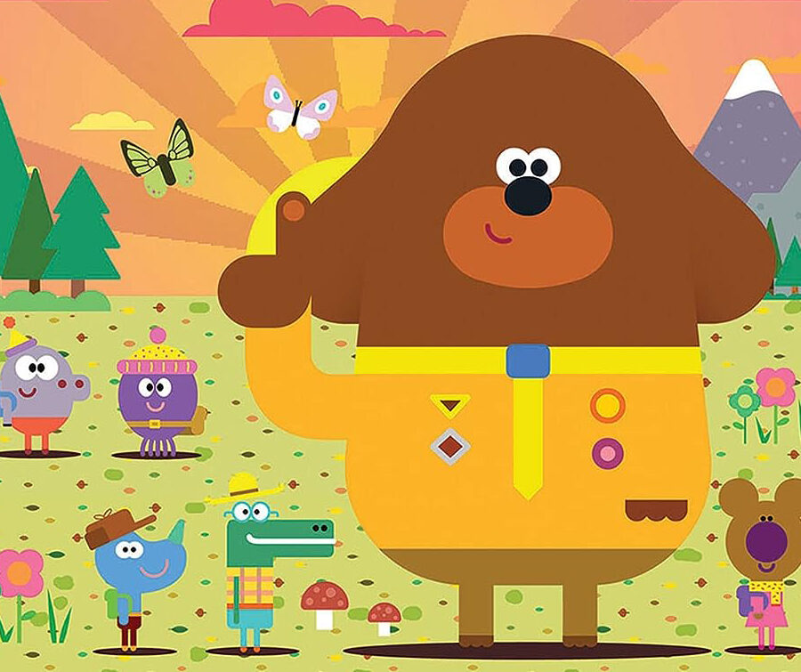 Cialda in ostia commestibile per torta rettangolare HEY DUGGEE, personalizzata con nome, disco, dolce, torte, cialde, ostie, cake topper, decorazioni, 07