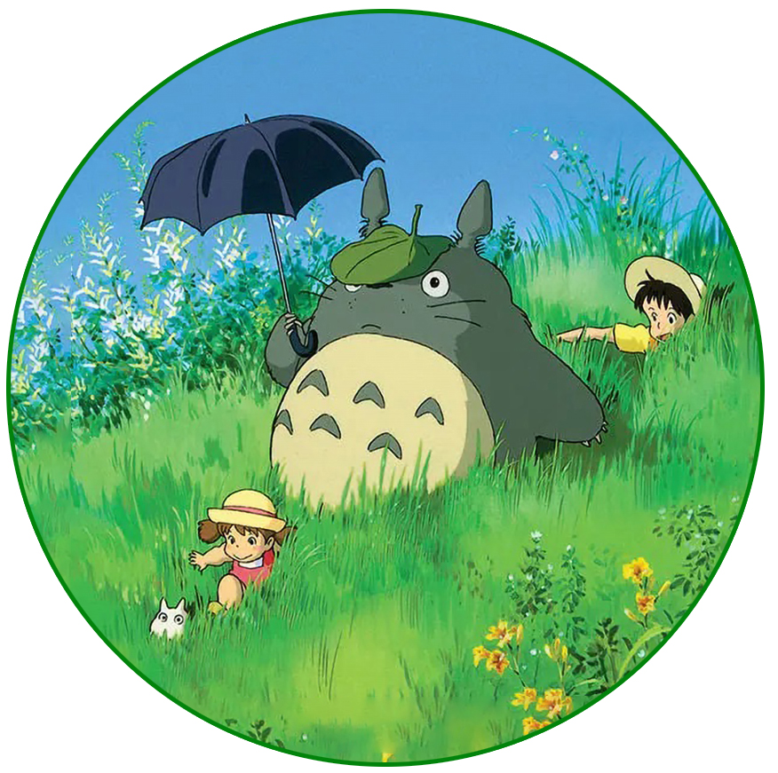 Cialda ostia per torta senza glutine tonda, IL MIO VICINO TOTORO, personalizzata con nome, disco, dolce, torte, cialde, fogli, ostie, cake topper, decorazioni, AD