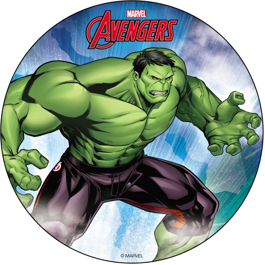 Ostia per torta senza glutine tonda, INCREDIBILE HULK, personalizzata con nome, cialda, disco, dolce, torte, cialde, fogli, ostie, cake topper, decorazioni, DA