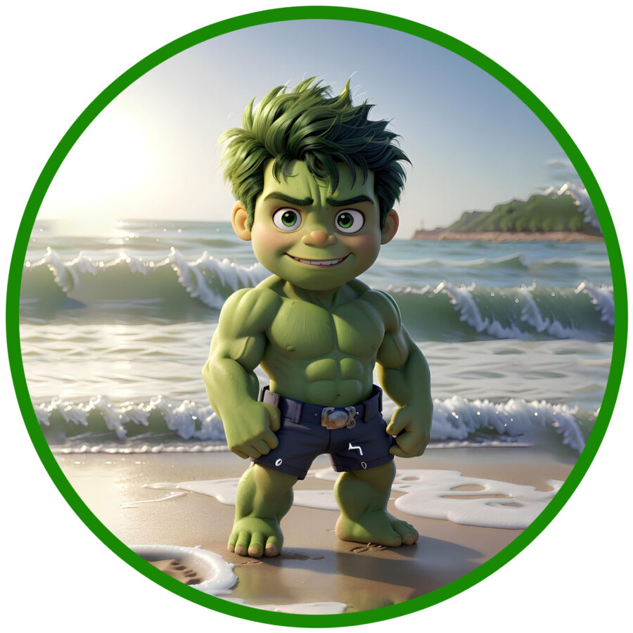 Ostia per torta senza glutine tonda, INCREDIBILE HULK, personalizzata con nome, cialda, disco, dolce, torte, cialde, fogli, ostie, cake topper, decorazioni, DU