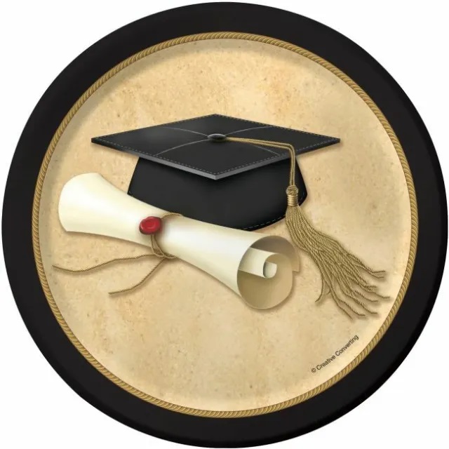 Cialda in ostia commestibile per torta tonda LAUREA, personalizzata con nome, disco, dolce, torte, cialde, foglio, ostie, cake topper, decorazioni, BO