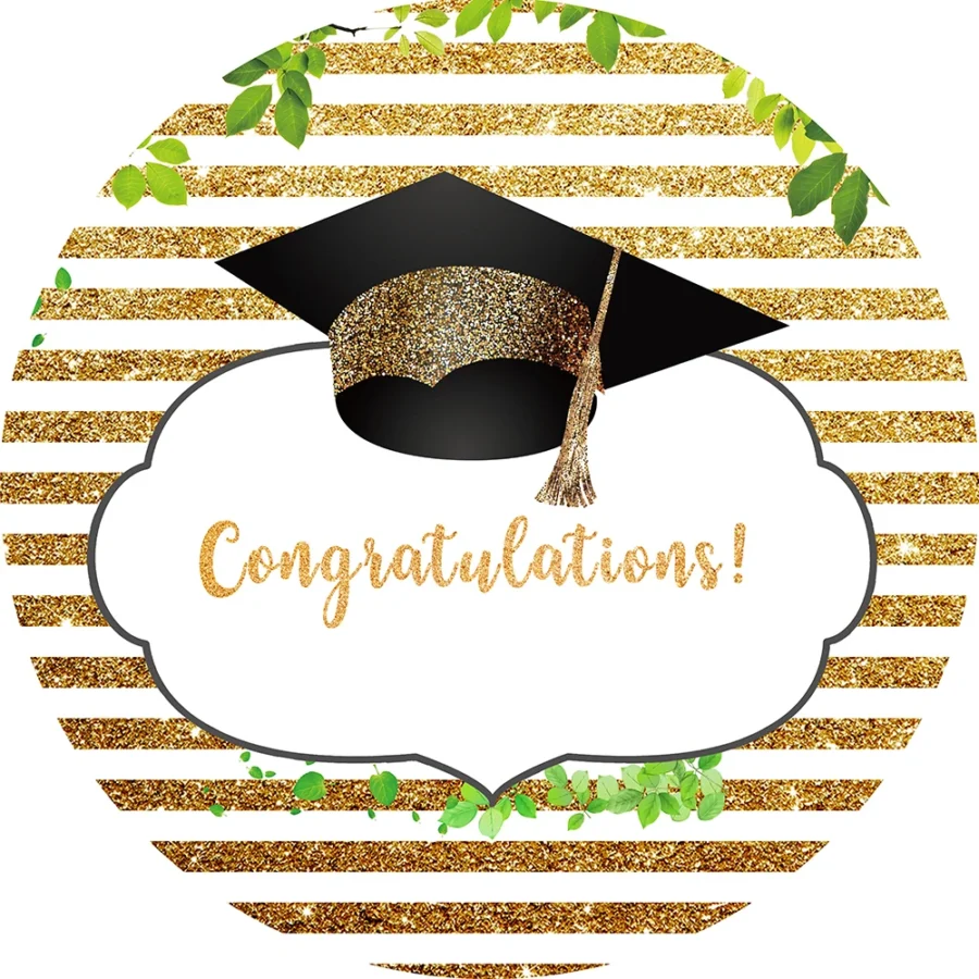 Cialda in ostia commestibile per torta tonda LAUREA, personalizzata con nome, disco, dolce, torte, cialde, foglio, ostie, cake topper, decorazioni, BQ