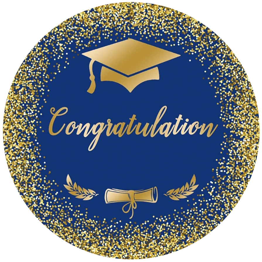 Cialda in ostia commestibile per torta tonda LAUREA, personalizzata con nome, disco, dolce, torte, cialde, foglio, ostie, cake topper, decorazioni, CQ