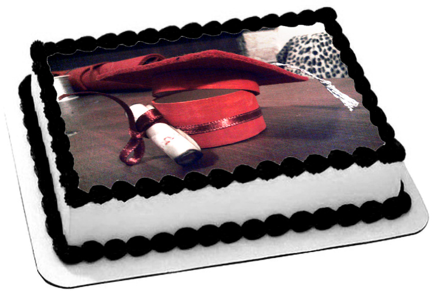 Cialda in ostia commestibile per torta rettangolare LAUREA, personalizzata con nome, disco, dolce, torte, cialde, foglio, ostie, cake topper, decorazioni, DO