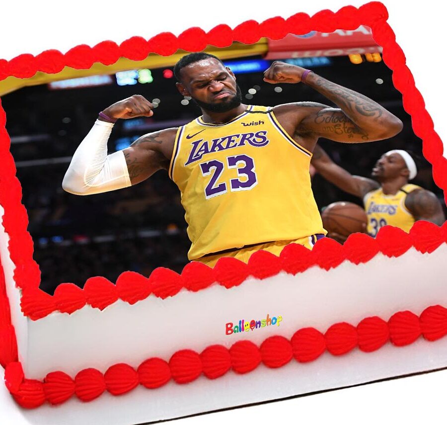 Cialda ostia commestibile per torta rettangolare, LEBRON JAMES, BASKET, personalizzata con nome, disco, dolce, torte, cialde, foglio, ostie, cake topper, decorazioni, AB
