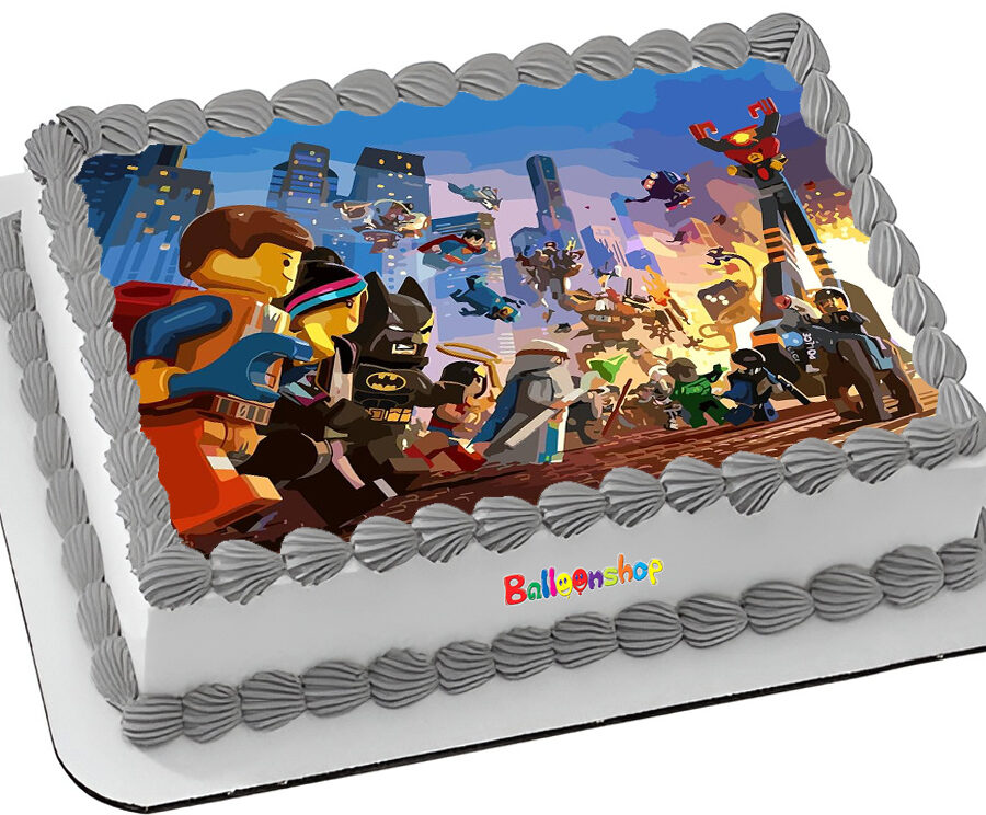 Cialda ostia senza glutine per torta rettangolare, LEGO CITY, personalizzata con nome, disco, dolce, torte, cialde, ostie, cake topper, decorazioni, AA