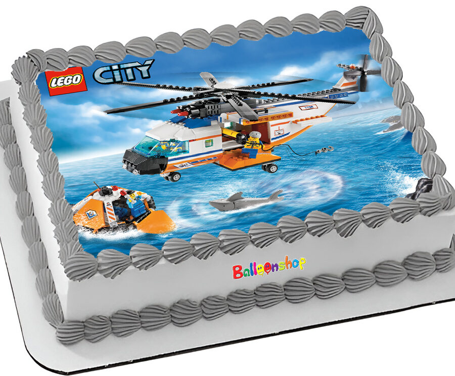 Cialda ostia senza glutine per torta rettangolare, LEGO CITY, personalizzata con nome, disco, dolce, torte, cialde, ostie, cake topper, decorazioni, BE