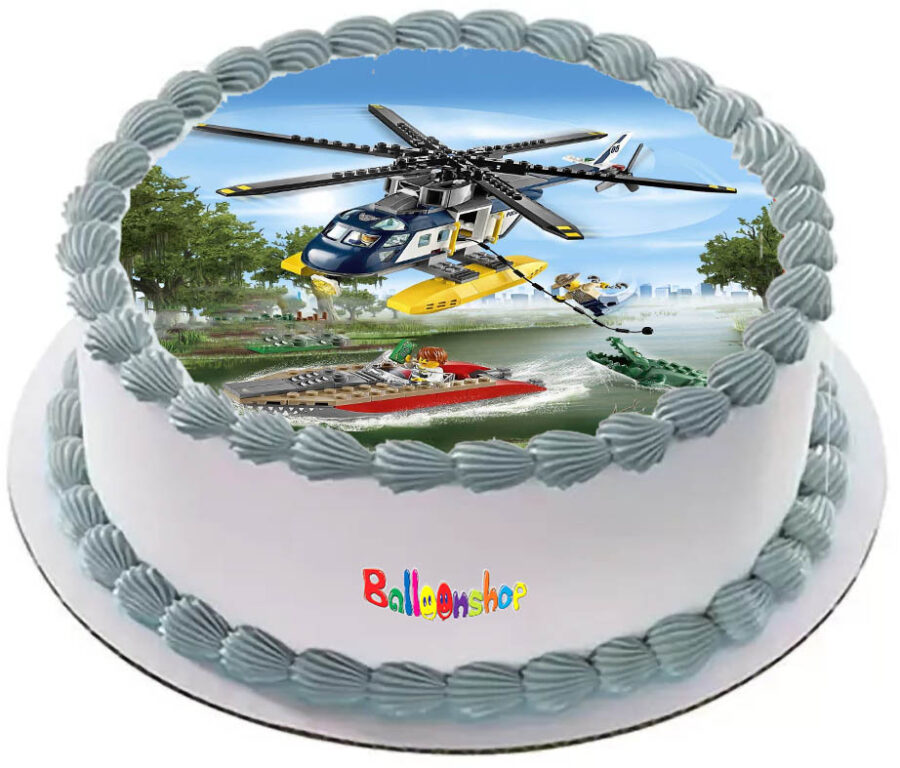 Cialda ostia senza glutine per torta tonda, LEGO CITY, personalizzata con nome, disco, dolce, torte, cialde, ostie, cake topper, decorazioni, BS