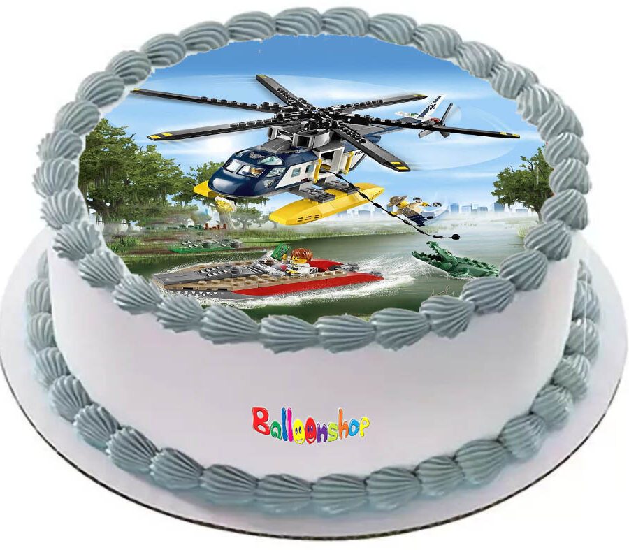 Cialda ostia senza glutine per torta tonda, LEGO CITY, personalizzata con nome, disco, dolce, torte, cialde, ostie, cake topper, decorazioni, BS