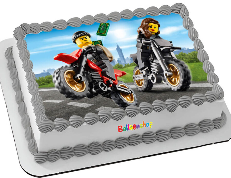 Cialda ostia senza glutine per torta rettangolare, LEGO CITY, personalizzata con nome, disco, dolce, torte, cialde, ostie, cake topper, decorazioni, BT