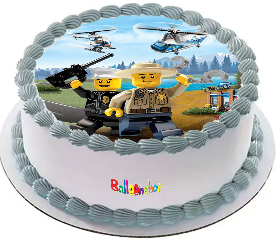 Cialda ostia senza glutine per torta tonda, LEGO CITY, personalizzata con nome, disco, dolce, torte, cialde, ostie, cake topper, decorazioni, AE