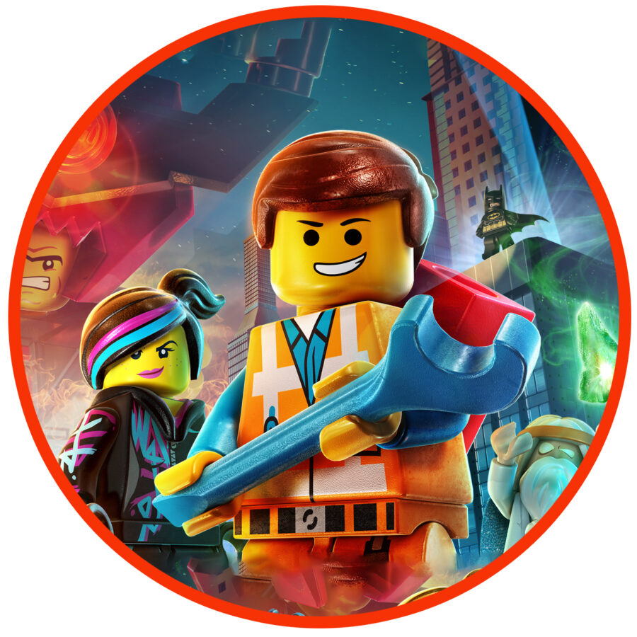 Cialda ostia senza glutine per torta tonda, LEGO MOVIE, personalizzata con nome, disco, dolce, torte, cialde, ostie, cake topper, decorazioni, AN - immagine 2