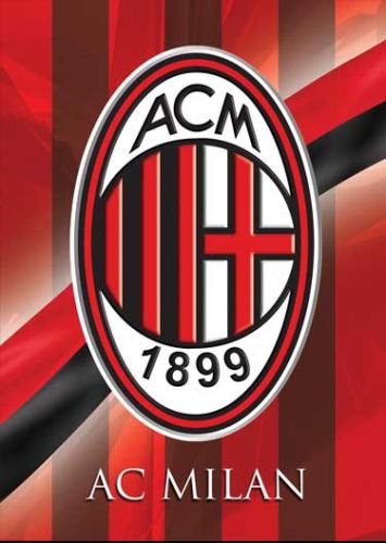 Cialda in ostia per torta tonda MILAN LOGO STEMMA CALCIO, personalizzata con nome, commestibile, disco, dolce, torte, cialde, ostie, cake topper, decorazioni, 07