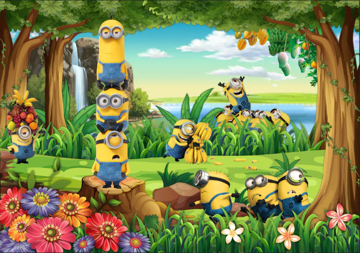 Cialda in ostia per torta rettangolare commestibile senza glutine, MINIONS, personalizzata con nome, disco, dolce, torte, cialde, fogli, ostie, cake topper, decorazioni, AD