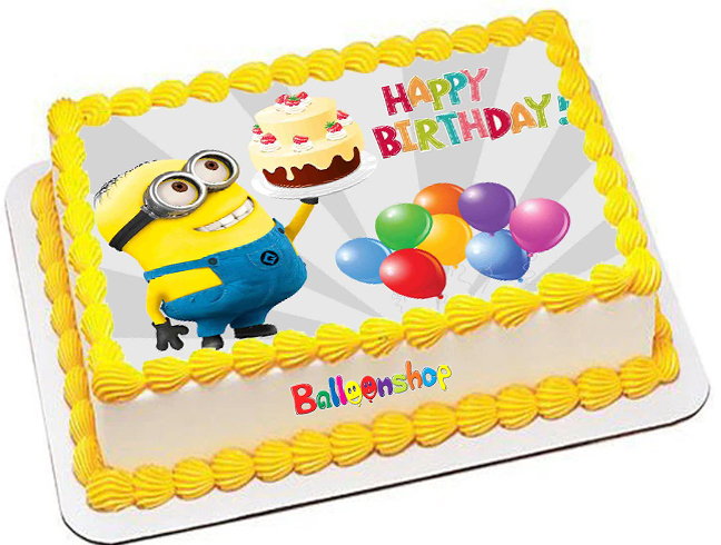 Cialda in ostia per torta rettangolare commestibile senza glutine, MINIONS, personalizzata con nome, disco, dolce, torte, cialde, fogli, ostie, cake topper, decorazioni, EM